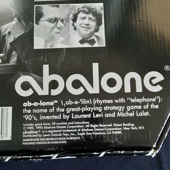Vintage Abalone Board Game- Galoob, B&W Hexagon Strategy Game, 1990 COMPLETE - Picture 10 of 12